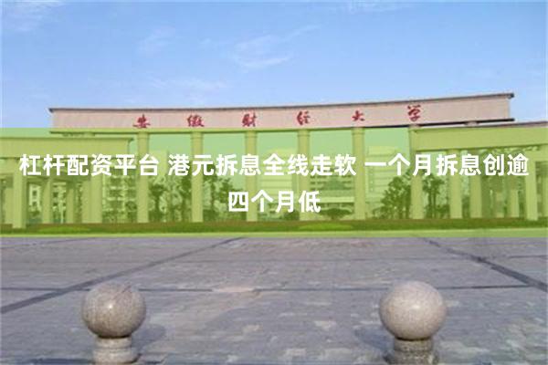 杠杆配资平台 港元拆息全线走软 一个月拆息创逾四个月低