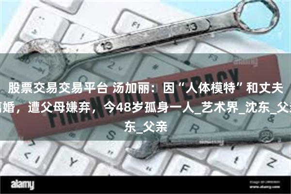 股票交易交易平台 汤加丽：因“人体模特”和丈夫离婚，遭父母嫌弃，今48岁孤身一人_艺术界_沈东_父亲