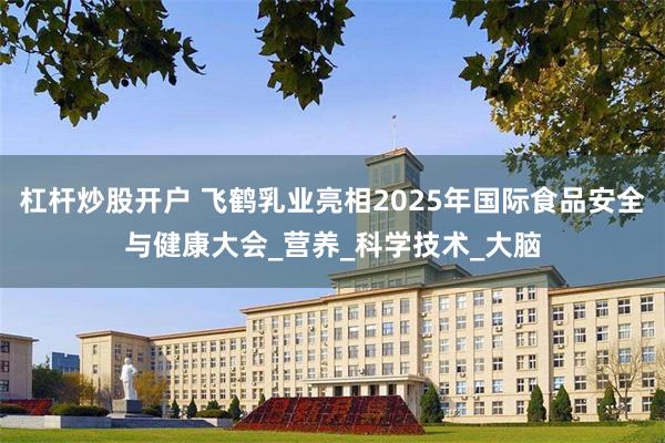 杠杆炒股开户 飞鹤乳业亮相2025年国际食品安全与健康大会_营养_科学技术_大脑
