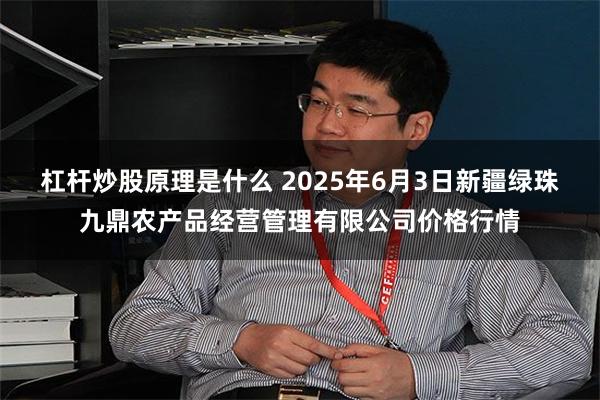 杠杆炒股原理是什么 2025年6月3日新疆绿珠九鼎农产品经营管理有限公司价格行情