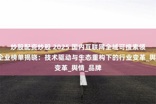 炒股配资炒股 2025 国内互联网全域可搜索领域头部企业榜单揭晓：技术驱动与生态重构下的行业变革_舆情_品牌