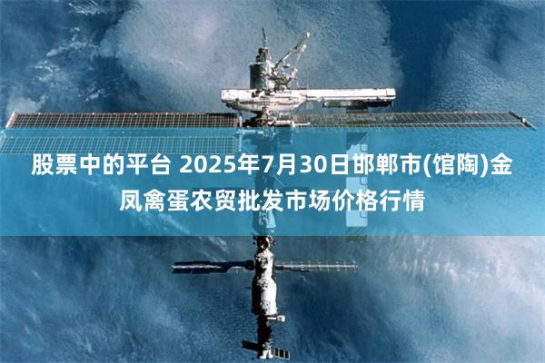 股票中的平台 2025年7月30日邯郸市(馆陶)金凤禽蛋农贸批发市场价格行情